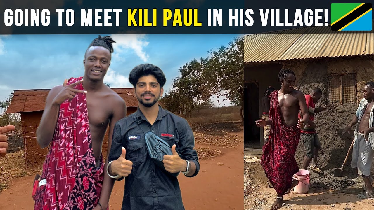 Visiting KILI PAUL & Neema&rsquo;s Village in Tanzania: Africa! 🇹🇿 | Meeting With Kili Paul