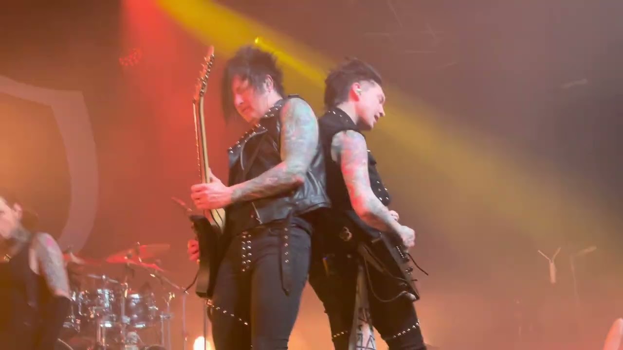 Black Veil Brides:- “Rebel Love Song” Live at Manchester Academy, UK, 22/2/23