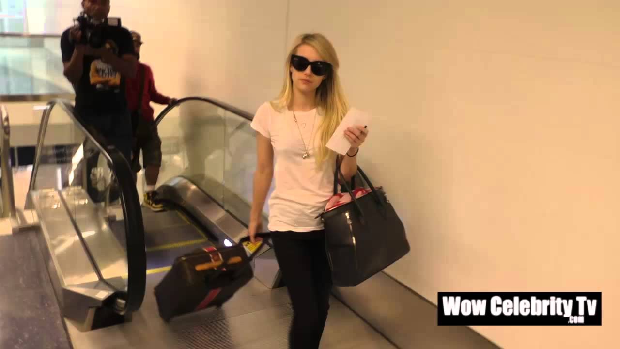Emma Roberts spotted at LAX Airport