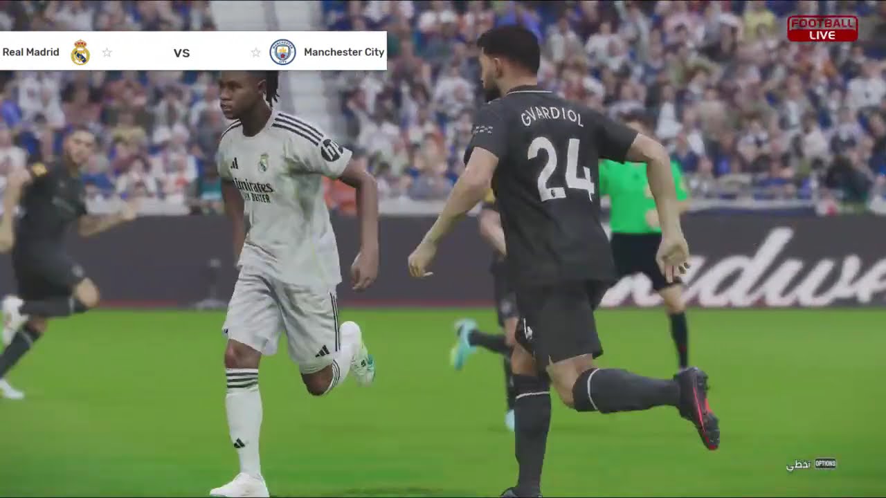 بث مباشر مباراة ريال مدريد و مانشستر سيتي | محاكاة مباراة اليوم | LIVE pes سيتي ضد ريال مدريد