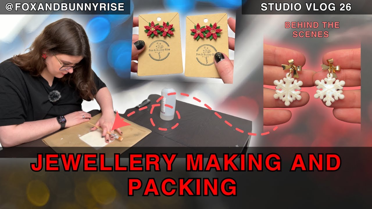 Behind The Scenes: Handcrafting Polymer Clay Jewellery | Packaging Process | (Tips and Tricks!) ✨