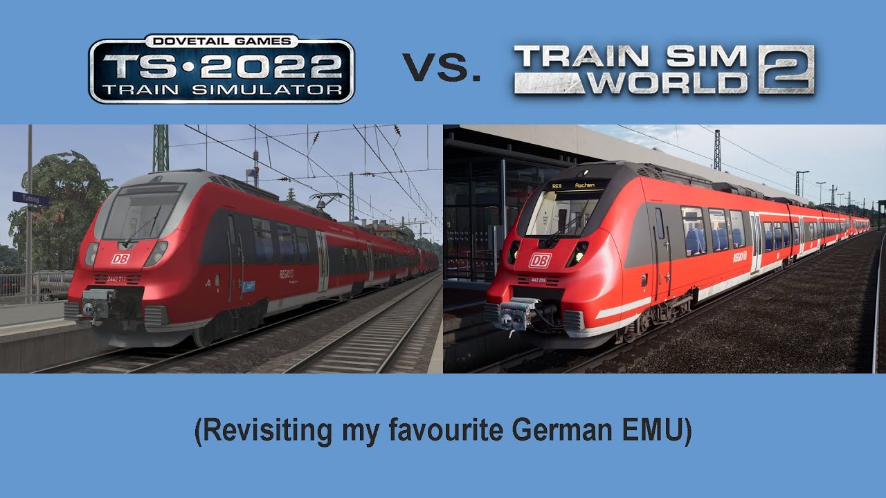 DB BR442 'Talent 2' comparison ~ Train Simulator 2022 vs. Train Sim World 2