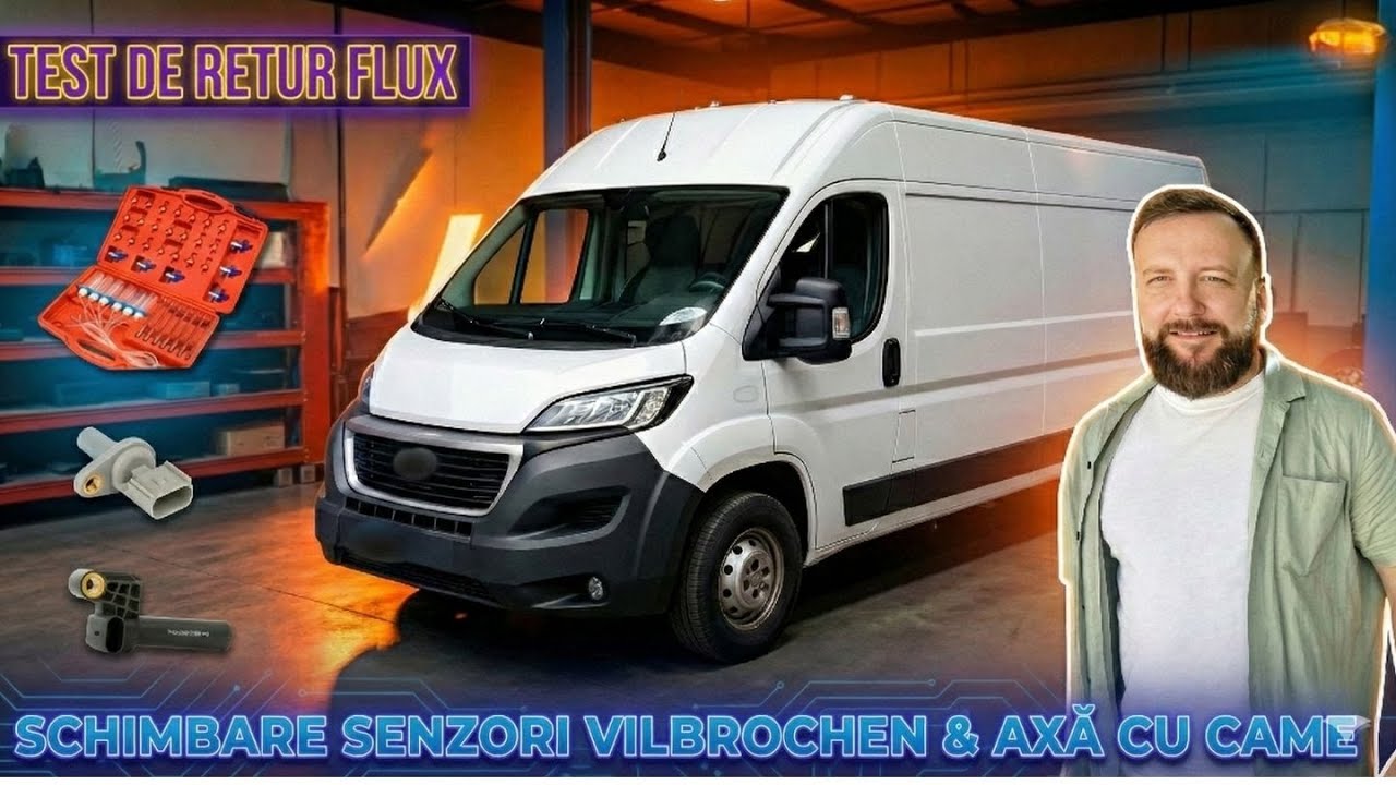 De ce NU PORNEȘTE Peugeot Boxer? 🛑 Test Retur Injectoare + Schimb Senzori (Cam/Crank)