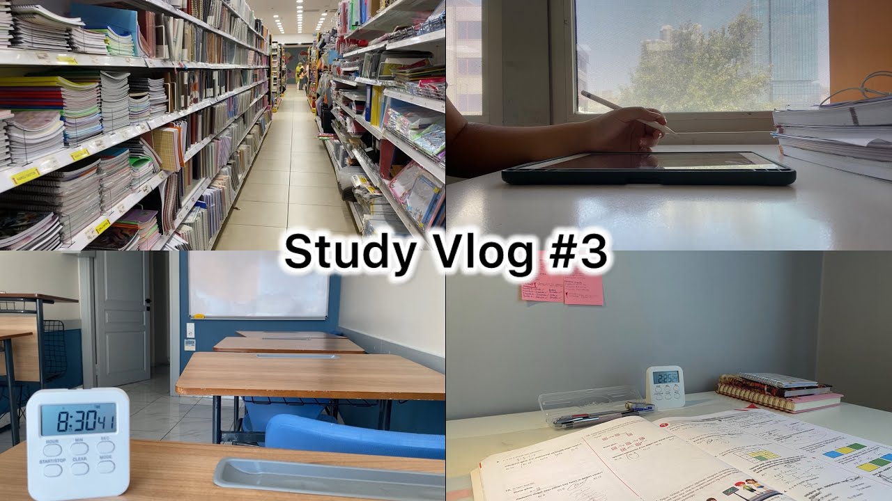 STUDY VLOG 3 | Studying for university entrance exam