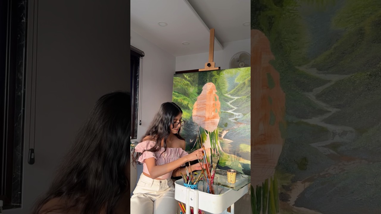 Oil painting on canvas, Divine Feminine series