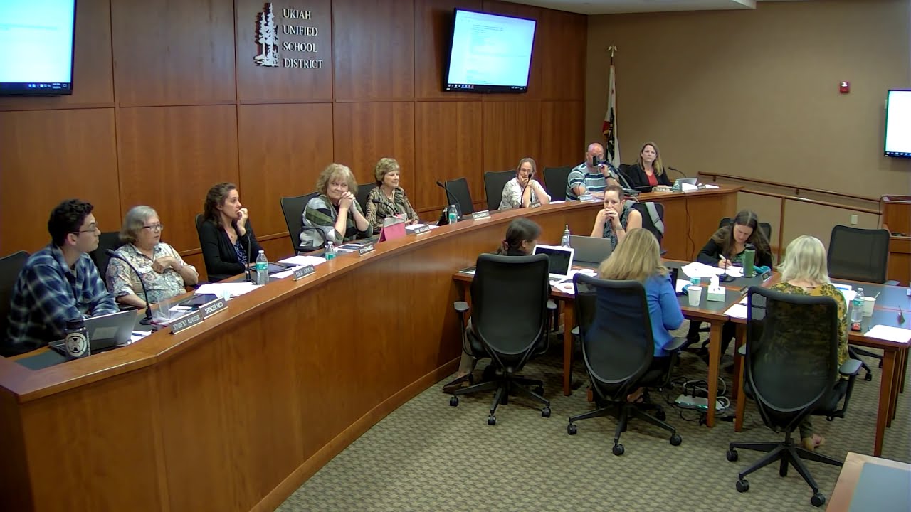 Ukiah Unified School Board Meeting - May 9, 2019