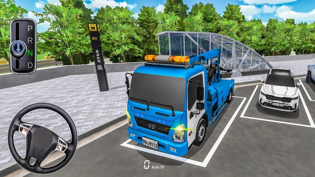 New Hyundai Tow truck For parking in Subway station–3d driving class simulator 2026#cardriving 