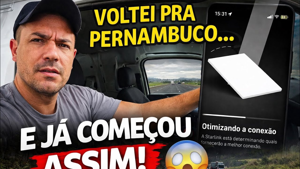 “Saindo de SP rumo a Pernambuco… e a internet quase me deixou na mão!”