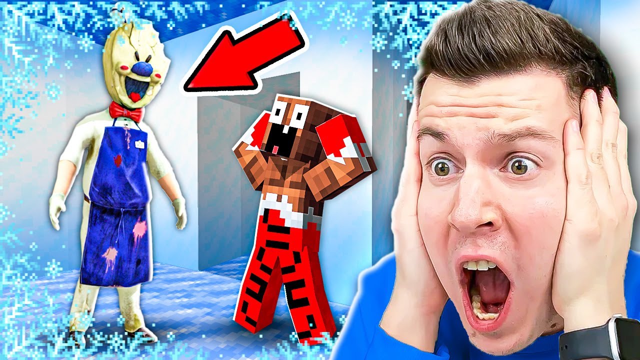 😱 Злой МОРОЖЕНЩИК Завёл Нас в *ЛЕДЯНОЕ* Закулисье в Майнкрафт !