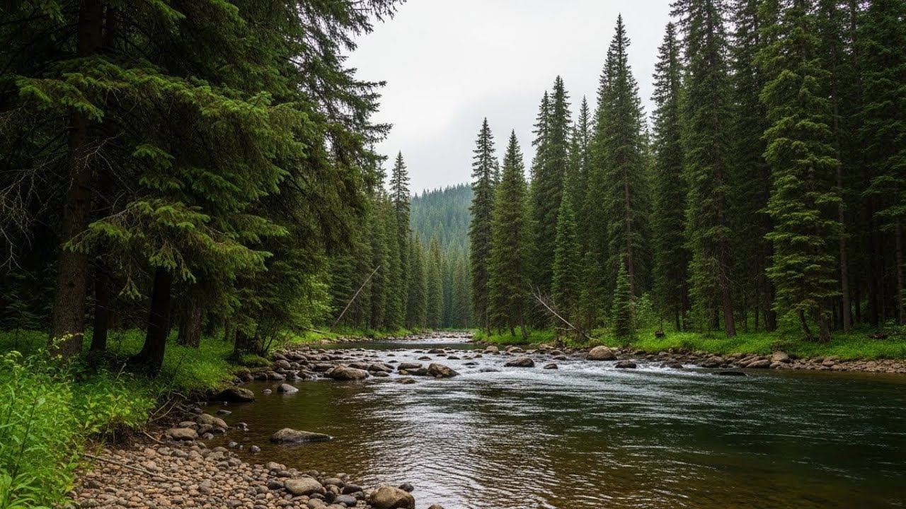 Forest River Ambience 🌿🌊 Soothing Water and Nature Sounds for Deep Sleep #2783