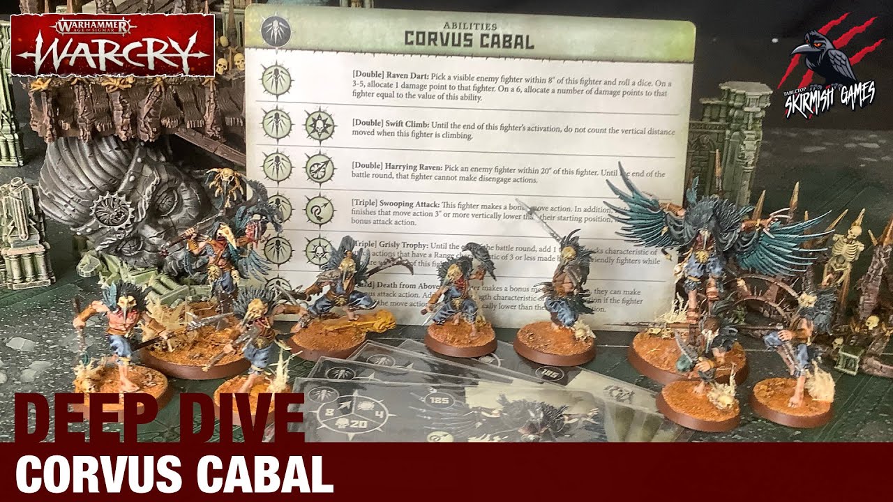 WARCRY CORVUS CABAL DEEP DIVE - Fighters, Cards & Abilities - Warhammer Warcry Warband Age of Sigmar