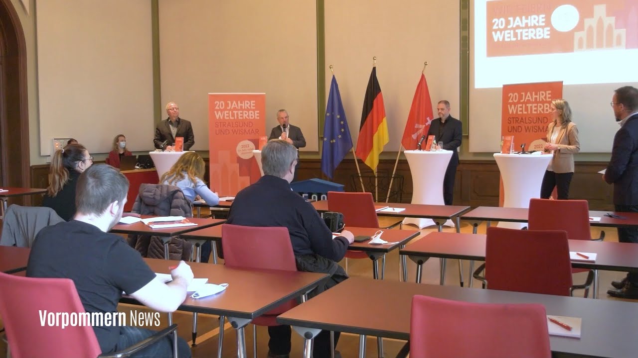 Gro&szlig;e Pressekonferenz zu &bdquo;20 Jahre Welterbe Wismar & Stralsund&ldquo;