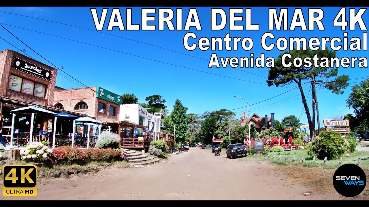 [4K] VALERIA DEL MAR - AVENIDA COSTANERA / CENTRO COMERCIAL / AV. ESPORA / PINAMAR SUR