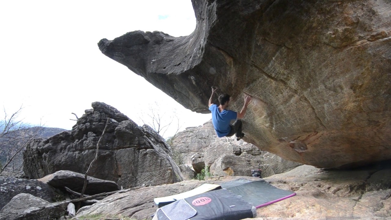 David Mason climbs three stunning-looking V13s in the Grampians, Australia
