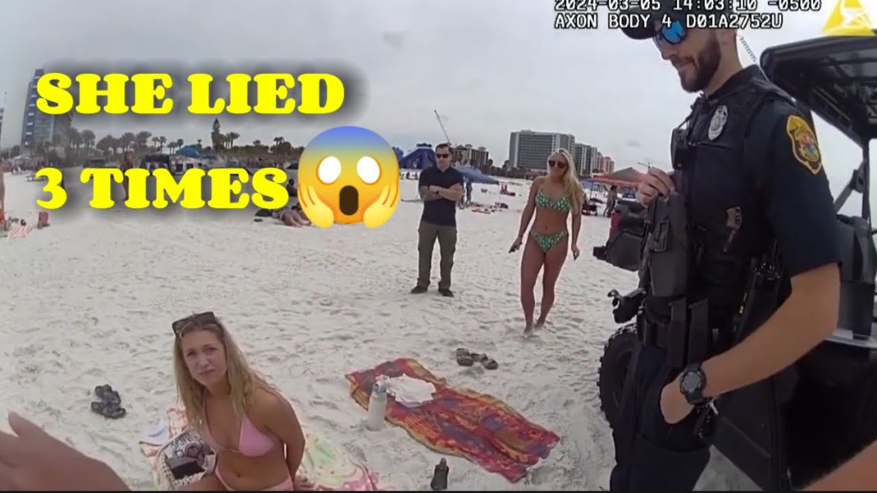 Body Cam: College Student Caught With Fake ID & Underage Drinking&mdash; Spring Break Beach Arrest 