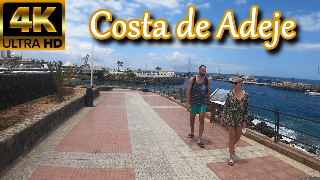 TENERIFE | San Eugenio to Torviscas & La Pinta Beaches [Costa Adeje] 🥰 June 2021 | Walking Tour [4K]