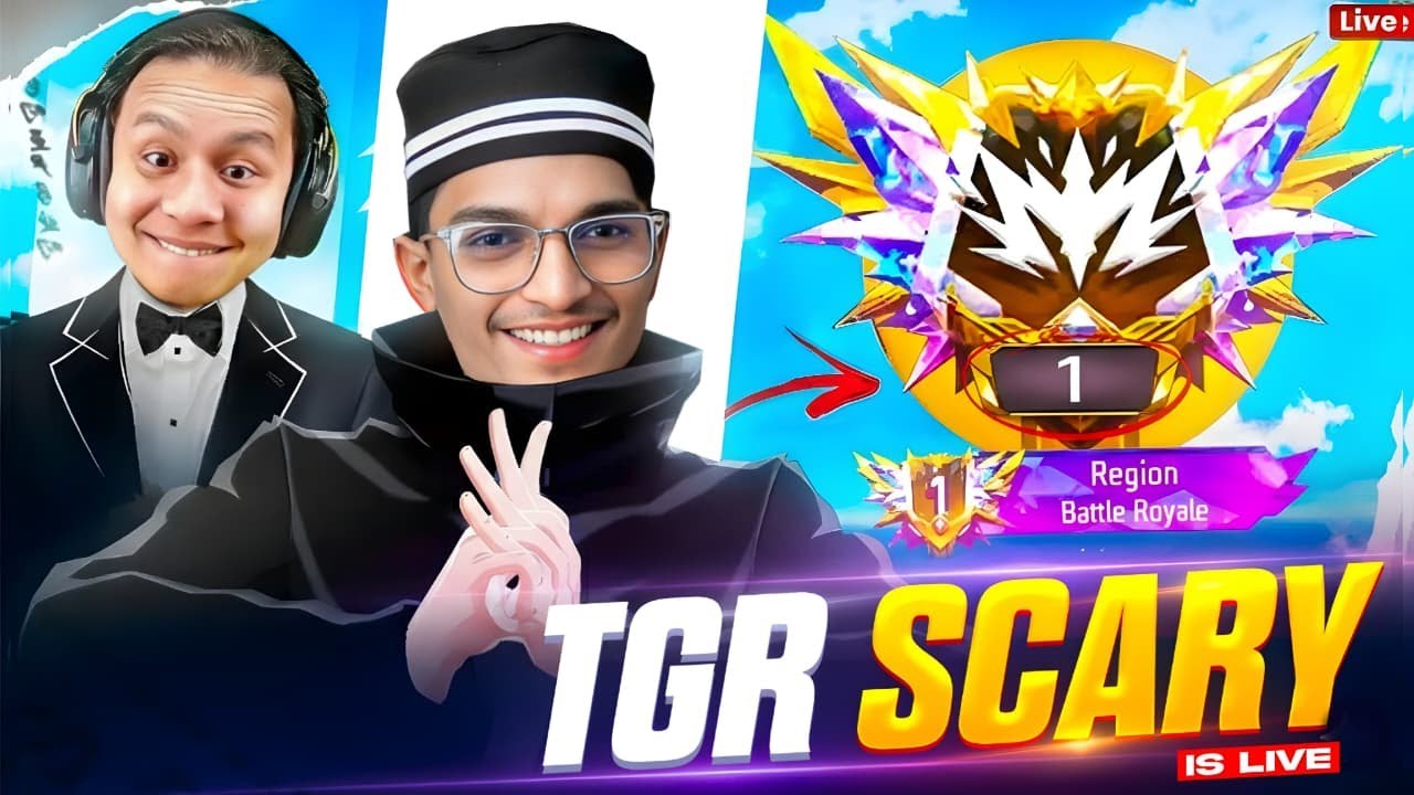 🔴 LIVE | Top 1 Grandmaster Push 🔥 | Free Fire Shorts Live #shortsfeed #freefire #tondegamer