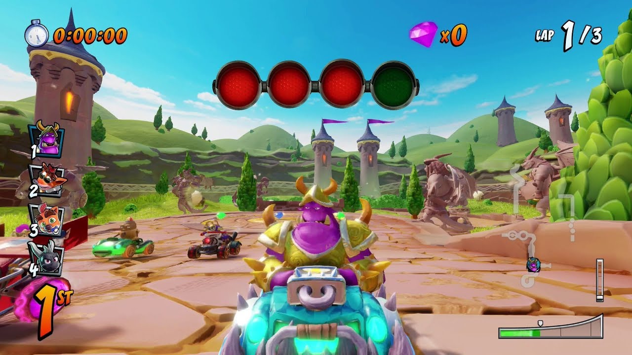 CTR Nitro Fueled - Spyro Circuit - Hard Single Race