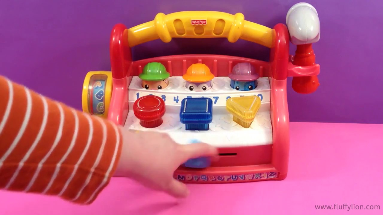 Fisher Price Vintage Toy Workbench Toy with Lights Sounds Music Songs for Kids