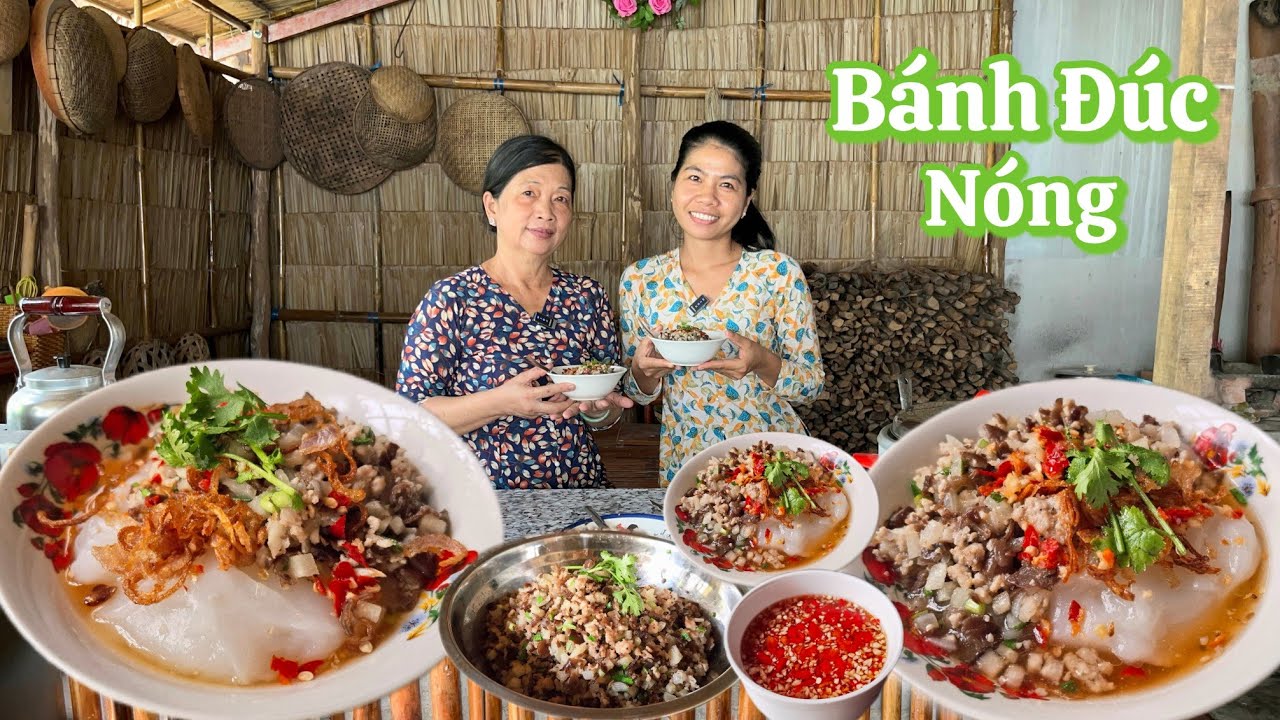Cách khuấy bột đơn giản để có món BÁNH ĐÚC NÓNG ngon lành hấp dẫn không xài nước vôi
