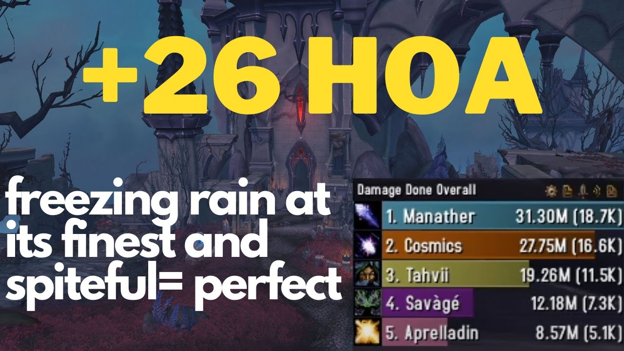 Can we beat the boomkin? Of course. 18.7k Overall DPS +26 Halls Frost Mage POV High Mythic+