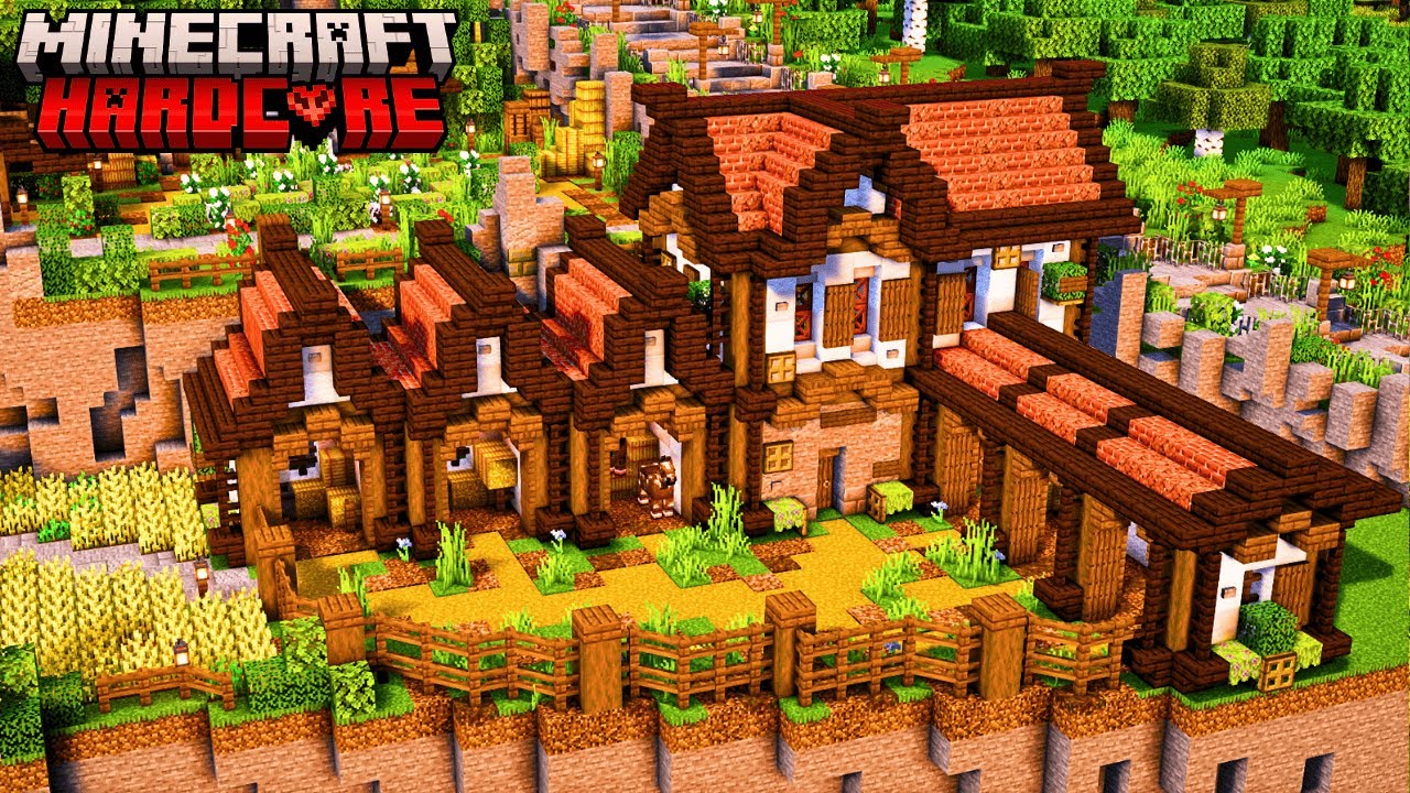 I Built a HUGE Horse Stable In Minecraft Hardcore