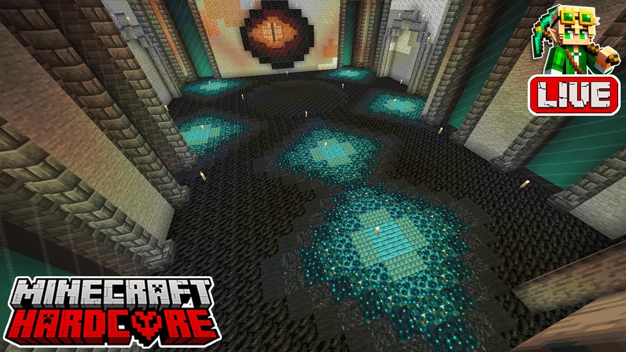🔴 LIVE 🔴 Detailing a Warden Throne Room in my 53,500 Day Hardcore Minecraft World