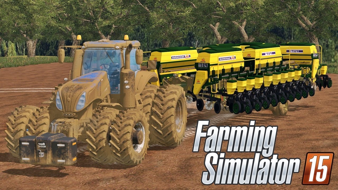 Trator Traçado | Plantadeira Tatu Usap 27 linhas Gigante - Farming Simulator 15 + Logitech G27!