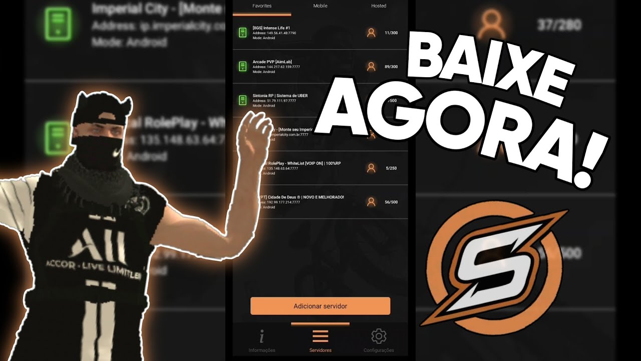 COMO BAIXAR SAMP LAUNCHER E JOGAR o MELHOR SERVIDOR ANDROID/PC
