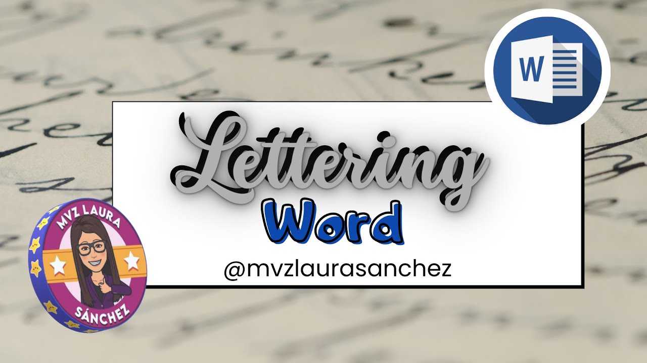 lettering en word /  cómo hacer lettering en word  @MVZ Laura Sánchez