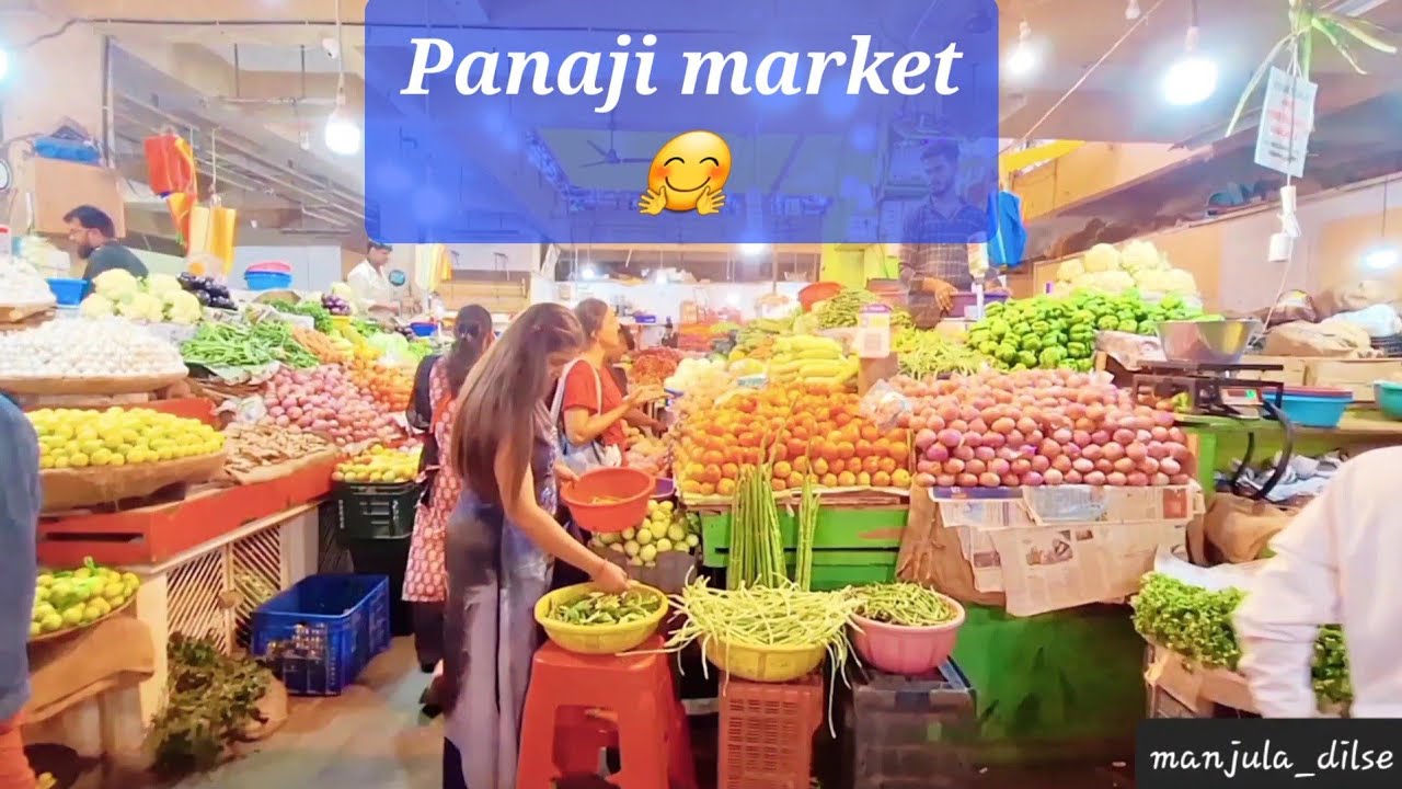 Walkaround Panaji Market Goa || पणजी मार्केट - गोवा का सबसे बड़ा और खूबसूरत बाजार @manjula_dilse