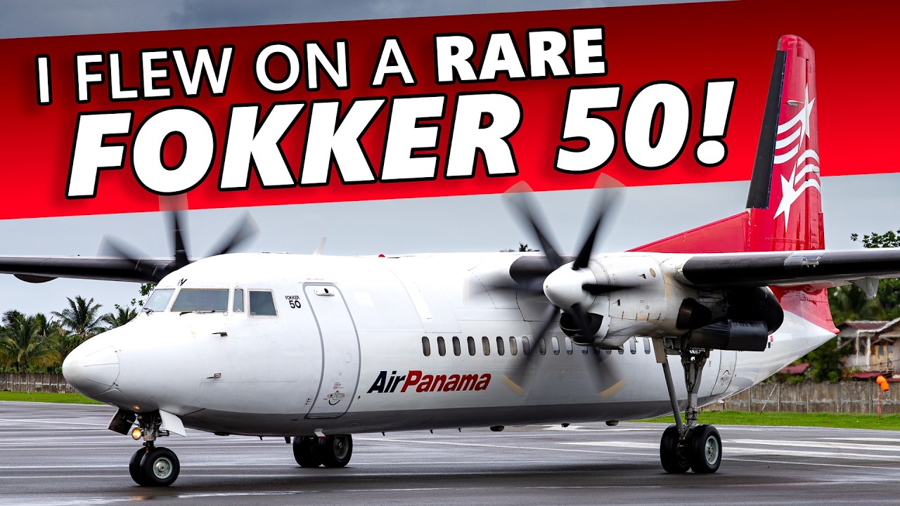 Я летал на РЕДКОМ самолете Fokker 50!