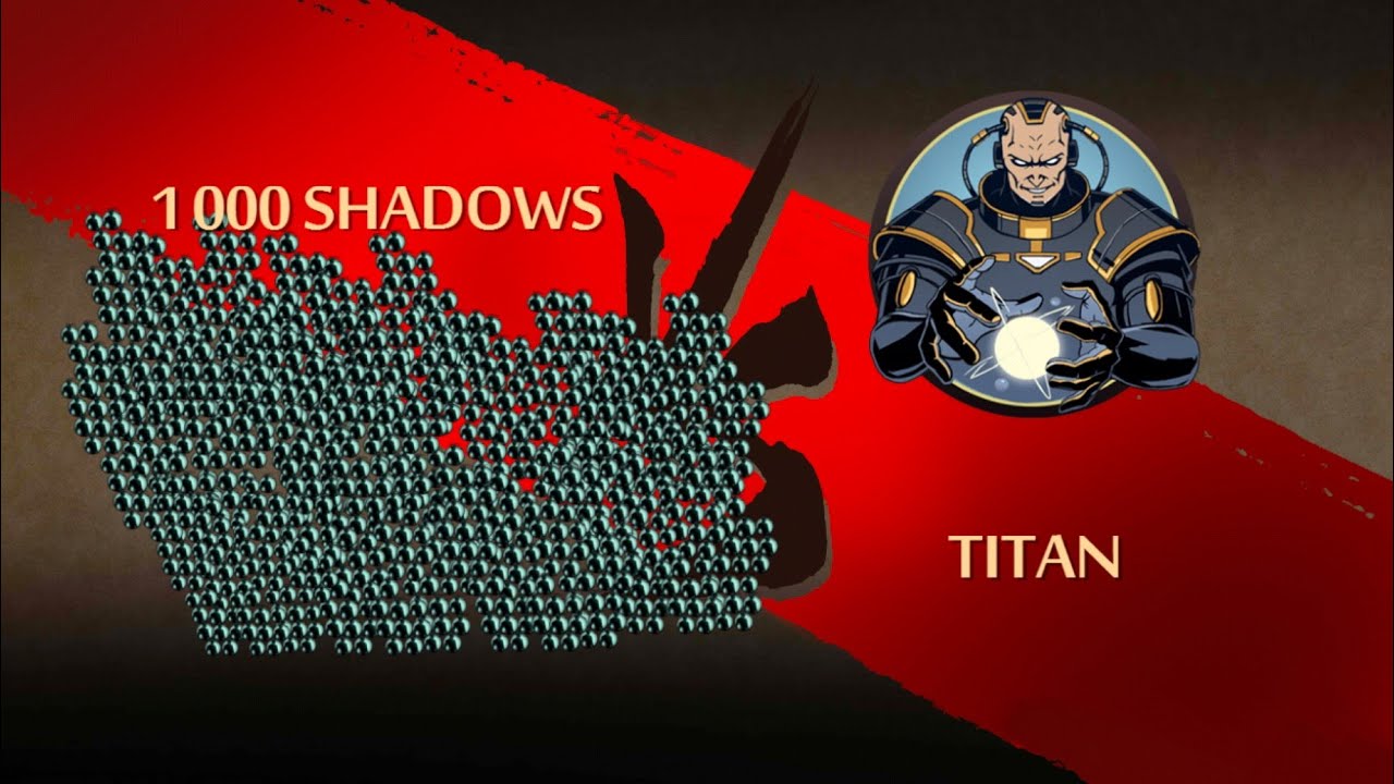 Shadow fight2 1000 Shadows Vs Titan
