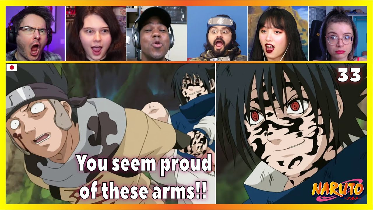 Sasuke's Curse Mark | Reaction Mashup [Naruto 33] ナルト