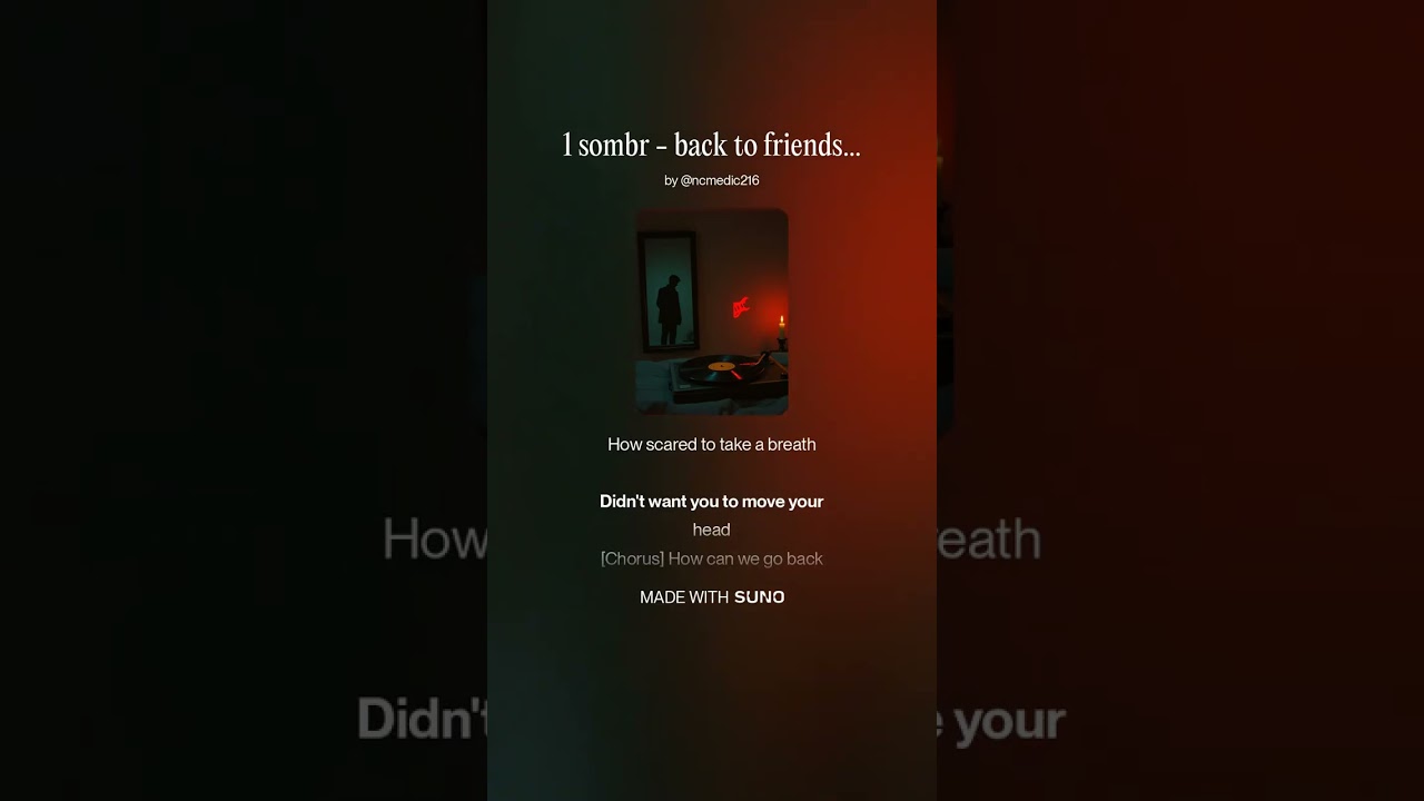 sombr - Back to Friends - Metal Core Cover