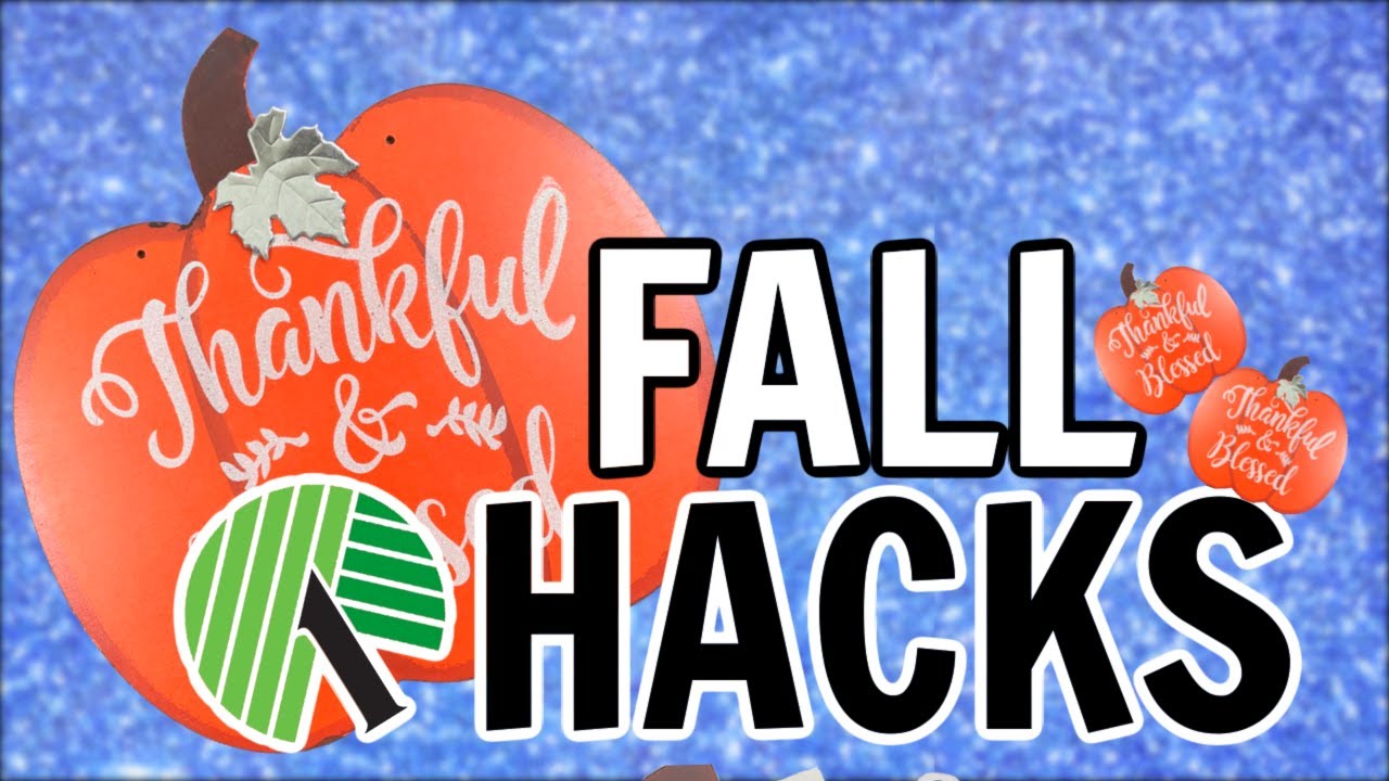 $1 FALL HACKS YOU NEED TO TRY using  Dollar Tree Pumpkins