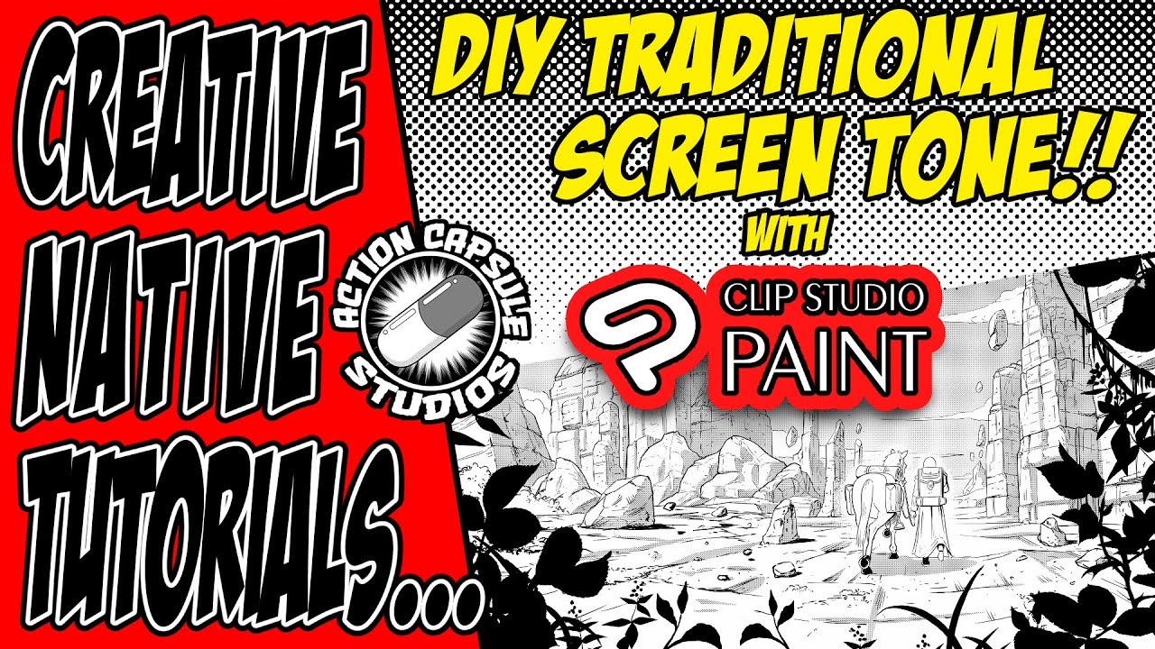 MANGA SCREEN TONES DIY with CLIP STUDIO PAINT