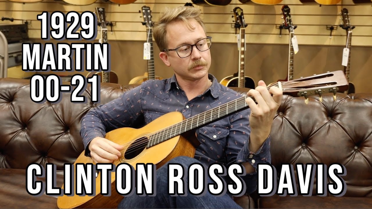 Clinton Ross Davis playing a 1929 Martin 00-21 at Norman's Rare Guitars