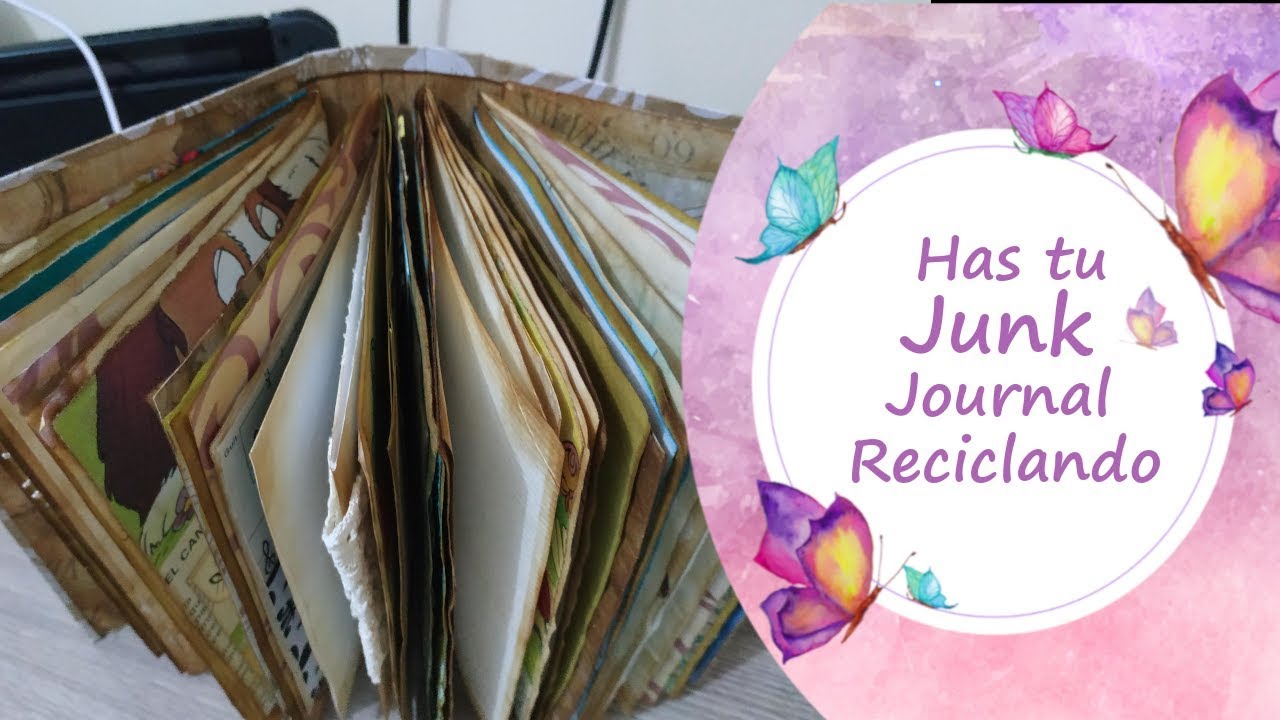 Tutorial: Cómo hacer un Diario basura p2 / Junk journal handmade /Dulce Manzana
