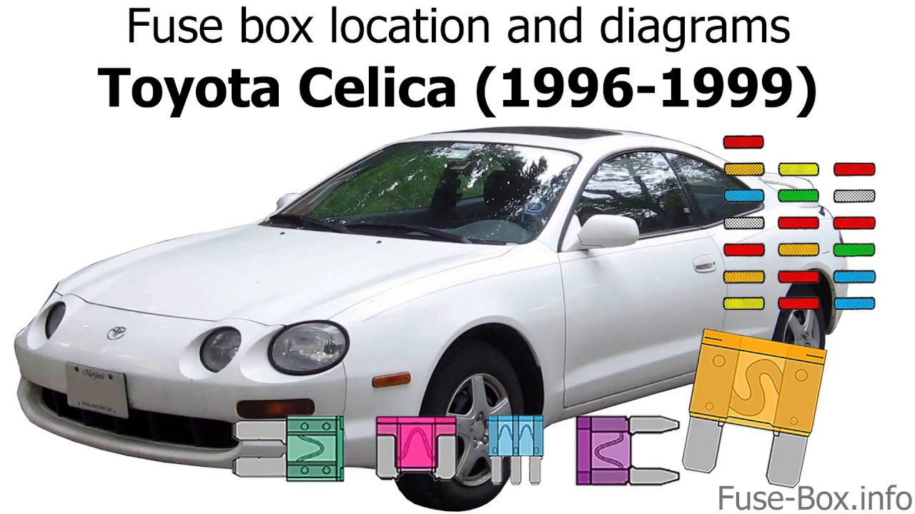 Fuse box location and diagrams: Toyota Celica (1996-1999)