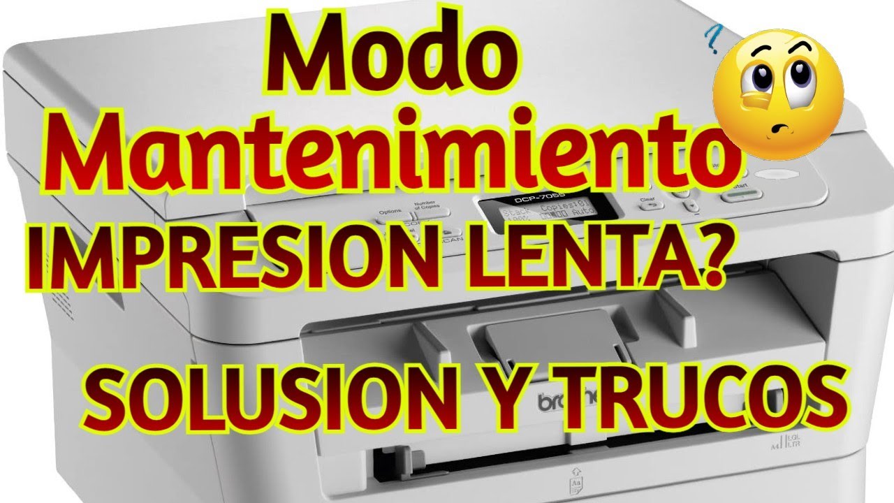 modo mantenimiento brother dcp 7055