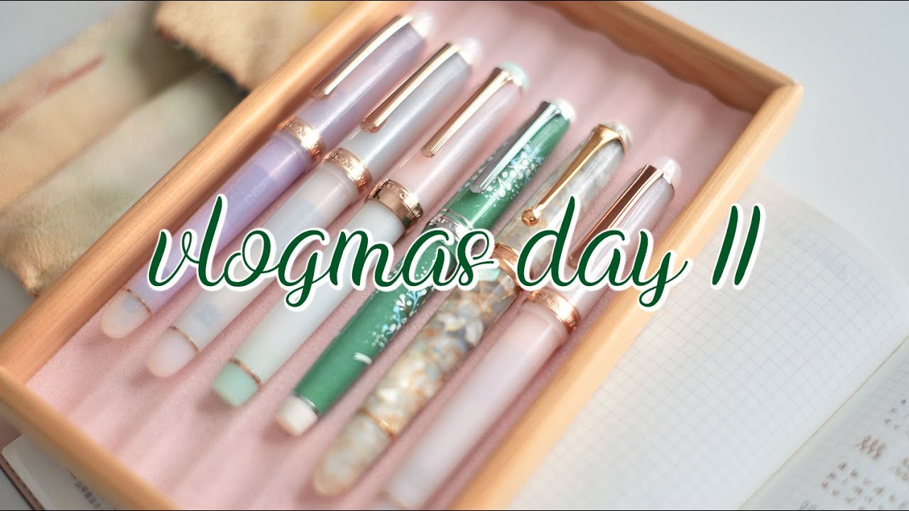 Currently Inked Pens for the Winter Season | VLOGMAS 2025🎄Charmaine Dulak
