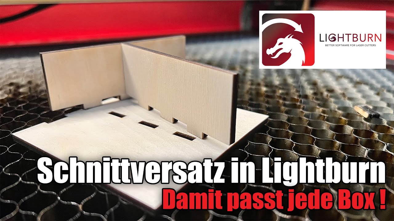 Lightburn Schnittversatz - Kerf einstellen - Tutorial für Lightburn | K40 Keller