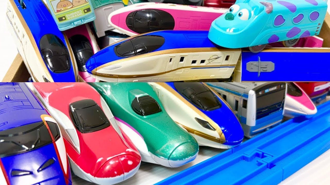新幹線と電車のおもちゃをたくさん集めて走行です！人気動画まとめver We Collected Lots of Shinkansen & Train Toys and Let Them Run!