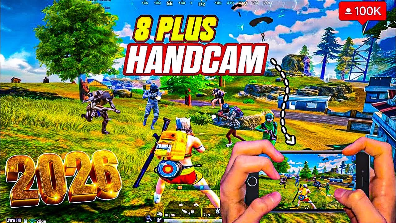 Super Smooth - 60 FPS 🔥 HANDCAM iPhone 8 Plus | 5 Fingers & Gyroscope | PUBG Mobile!