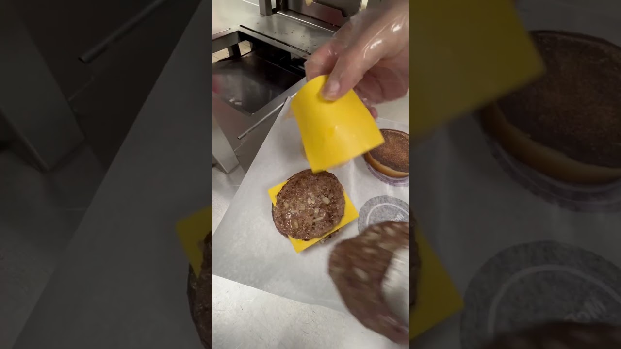 How to Make a Triple Cheeseburger at McDonald&rsquo;s? 🍔 #shorts