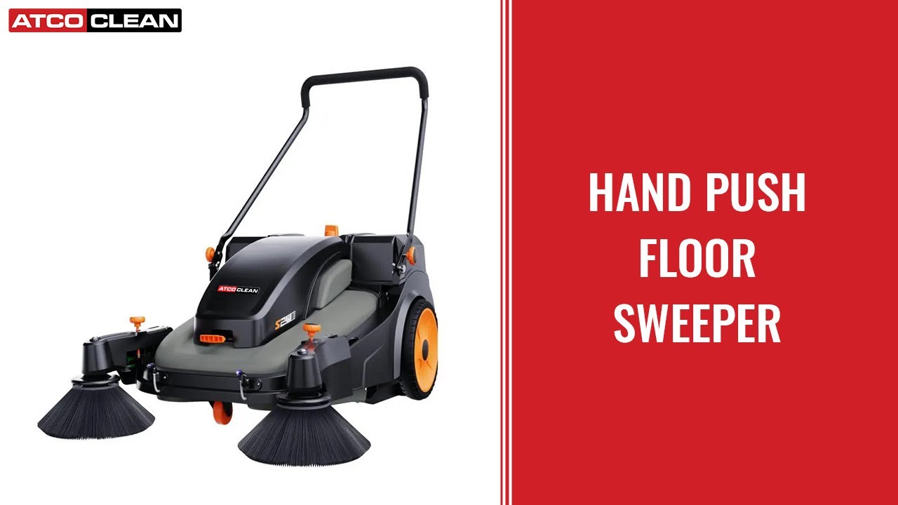 Hand Push Floor Sweeper – High-Performance Industrial Cleaning Equipment – ATCOCLEAN