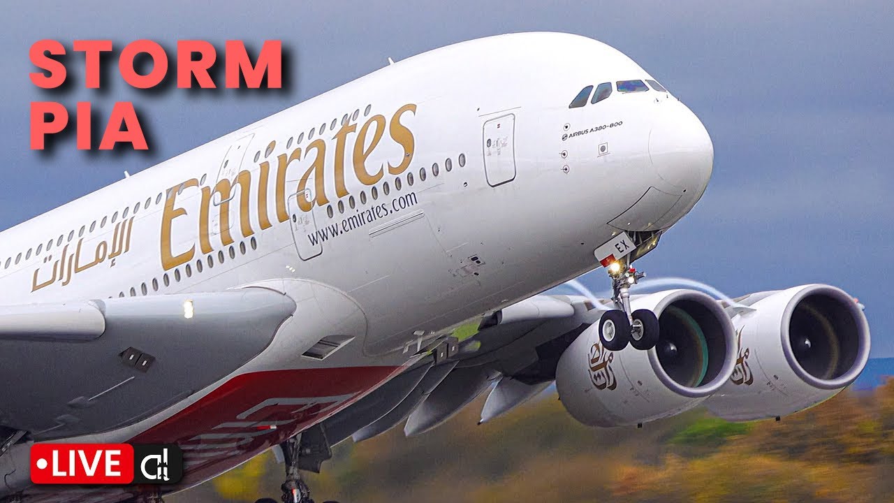 🔴 STORM PIA - Lot's of GO AROUNDS! | Awesome Pilot Skill