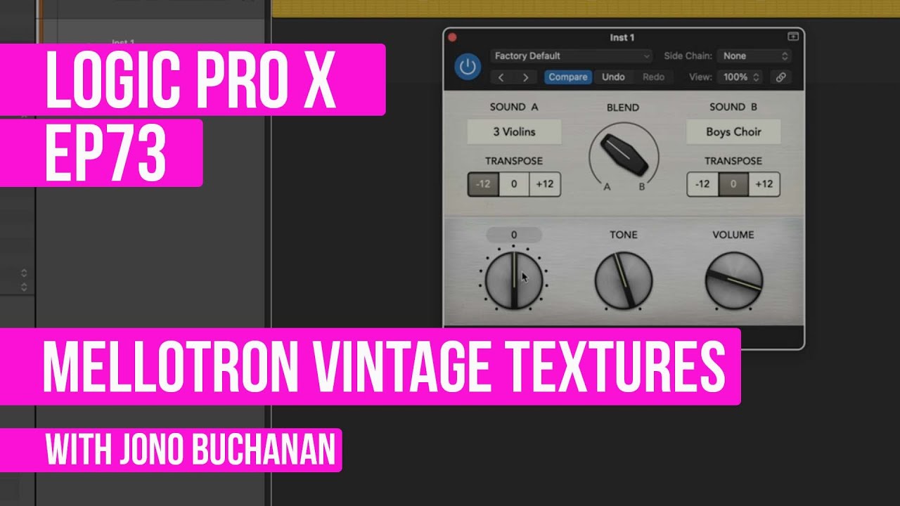 LOGIC PRO X — Винтажные текстуры Меллотрона