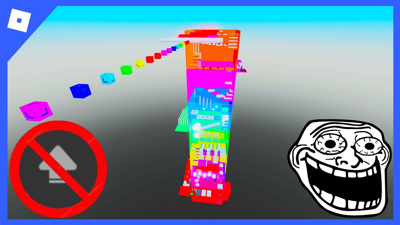 No Jump Troll Tower [Full Walkthrough] | Roblox